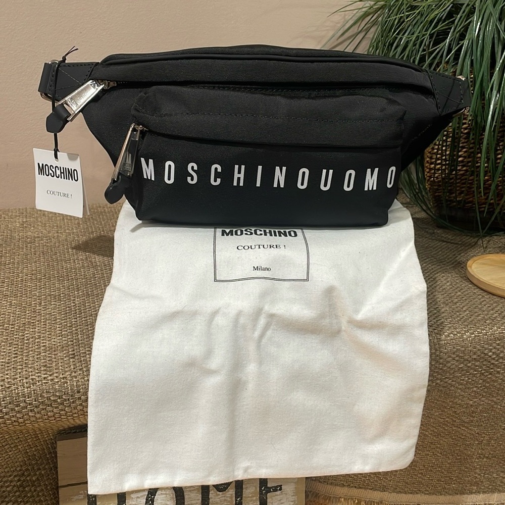 MOSCHINO Unisex Nylon Moschino Uomo Belt Bag NWT